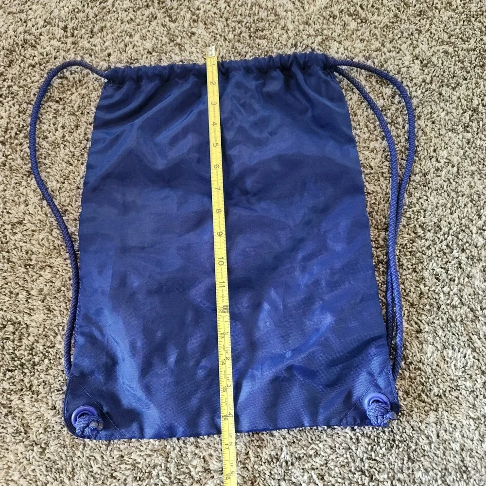 Under Armour UA Sackpack Drawstring Backpack Sack Pack Gym Bag - Blue Logo‎